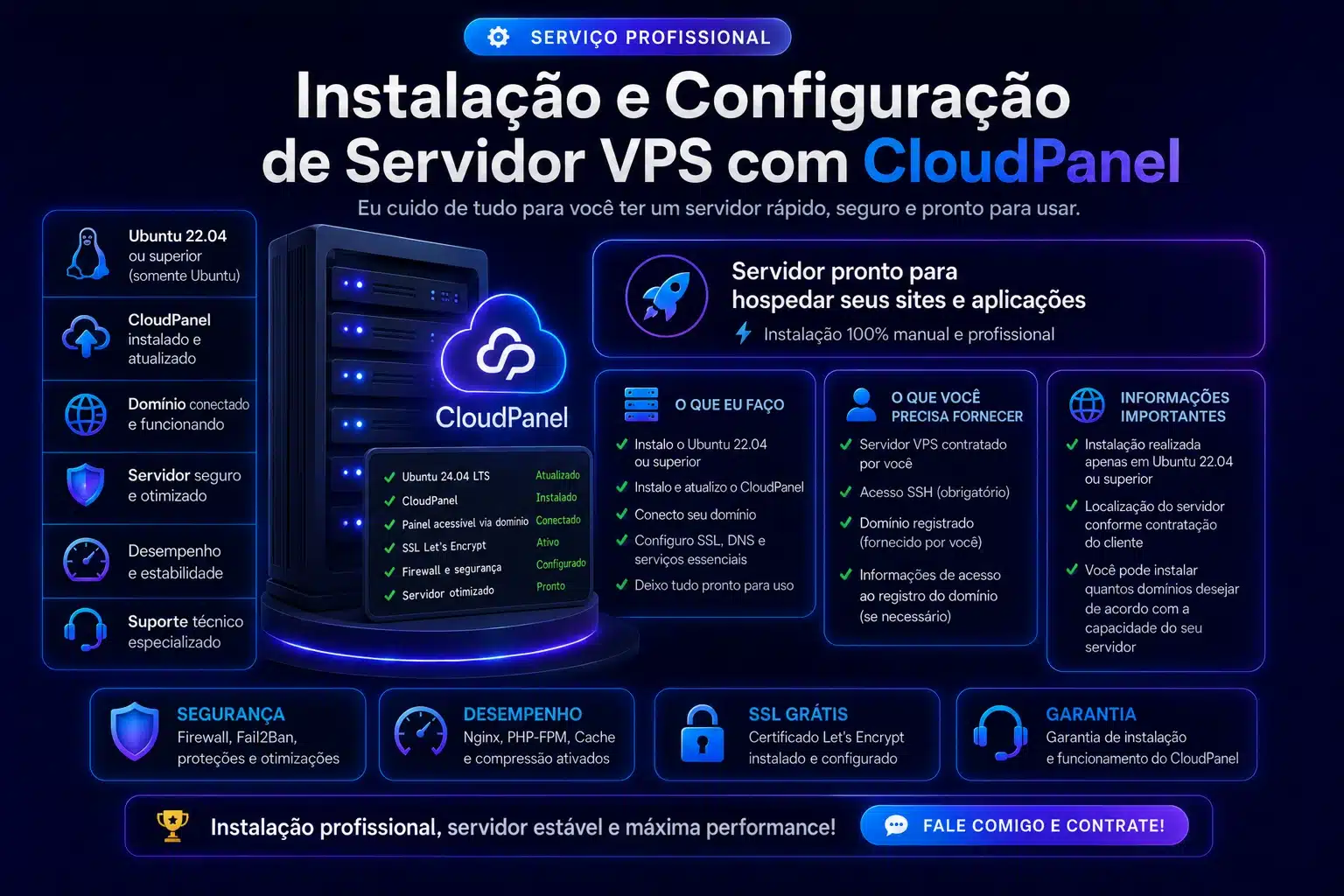 Instalação e Configuração de Servidor VPS com Cloudpanel