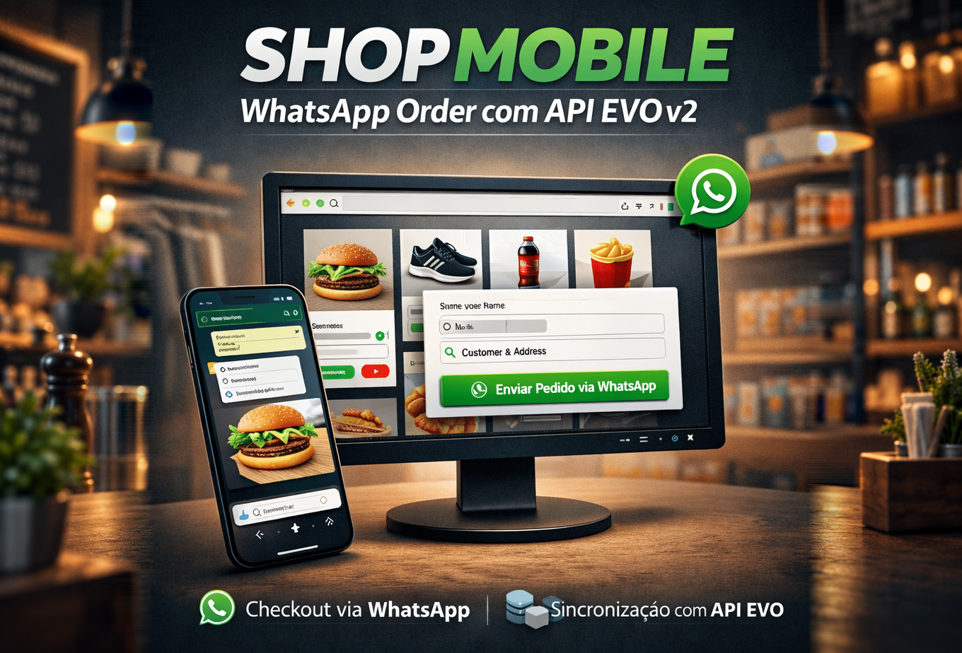 Shop Mobile – Sistema De Pedidos Via WhatsApp